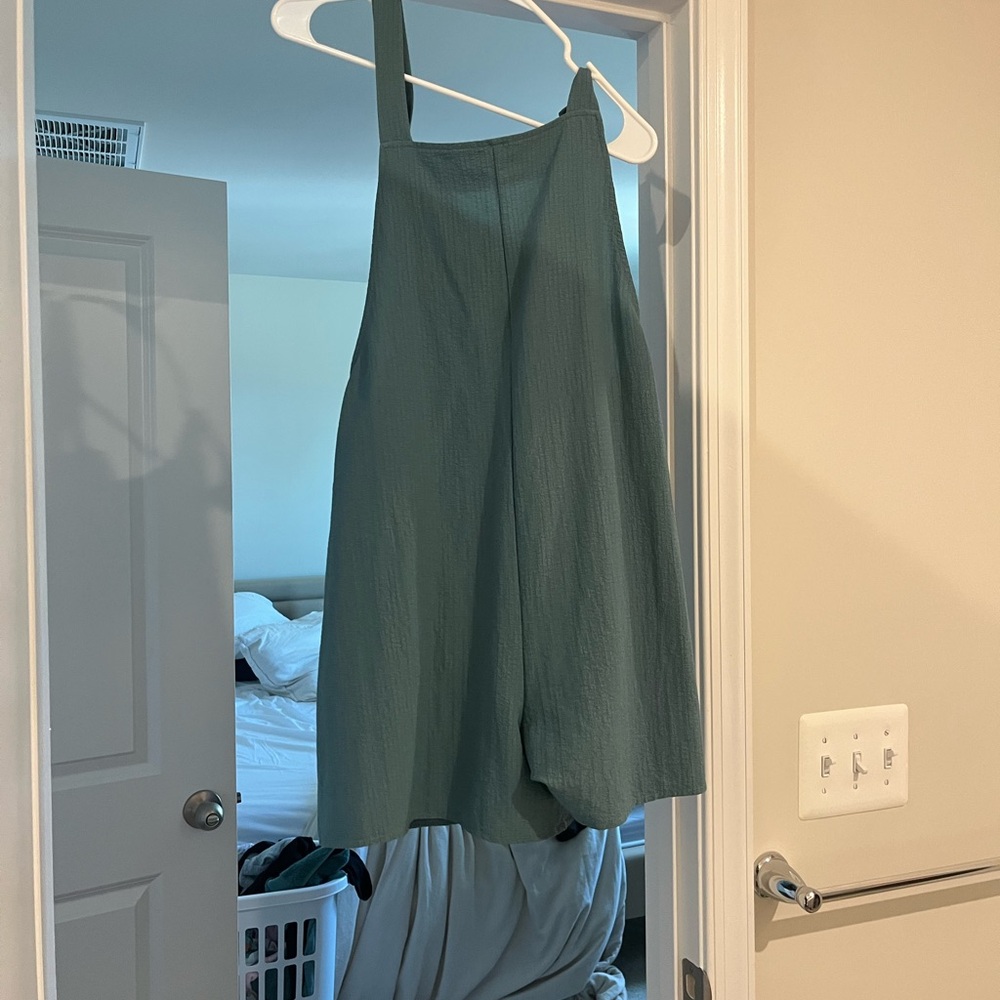 Green Sleeveless Romper